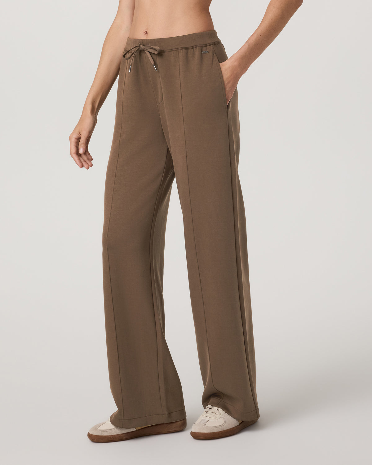 Compose Wideleg Pant Espresso Mid-High Rise Pants - Image 5