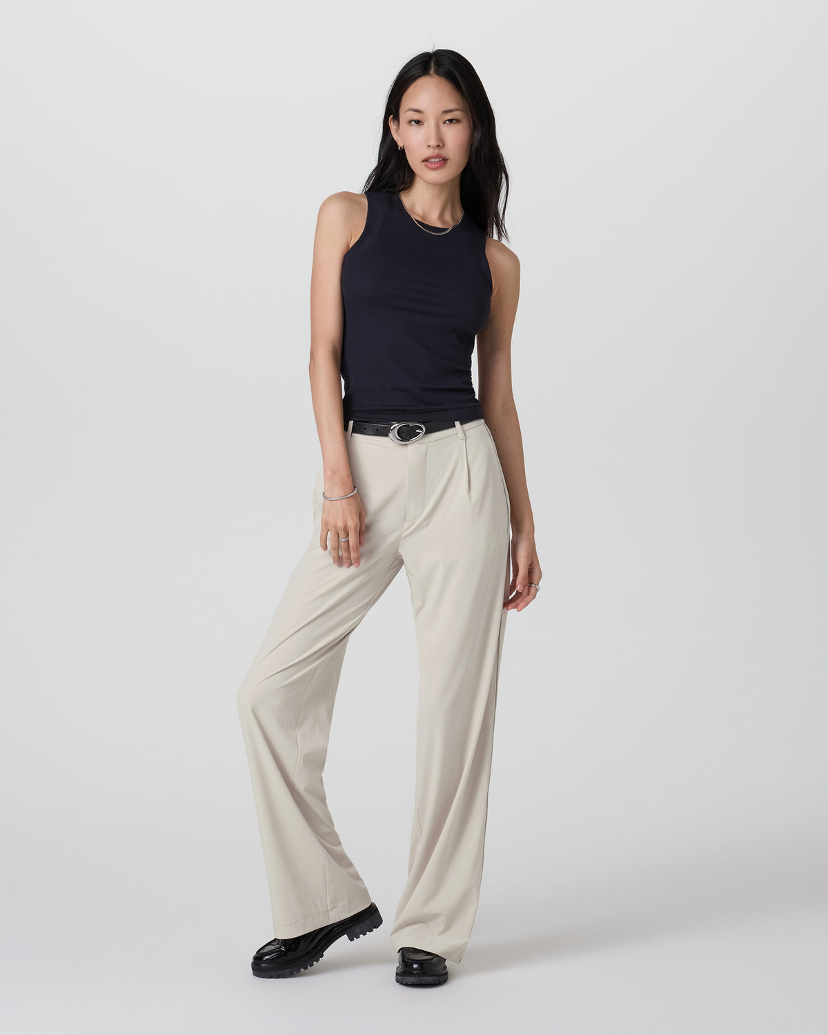 Villa Trouser-Long Mushroom Tailored Pants - Image 2