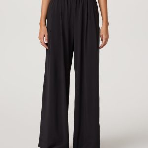 Villa Vibes Wideleg Women's Black Ultra-Wide Leg Pants