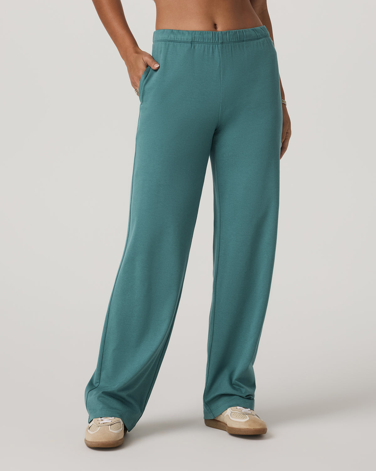 Women's Halo Modern Strght Leg Pant - Short Bluegrass - Image 2