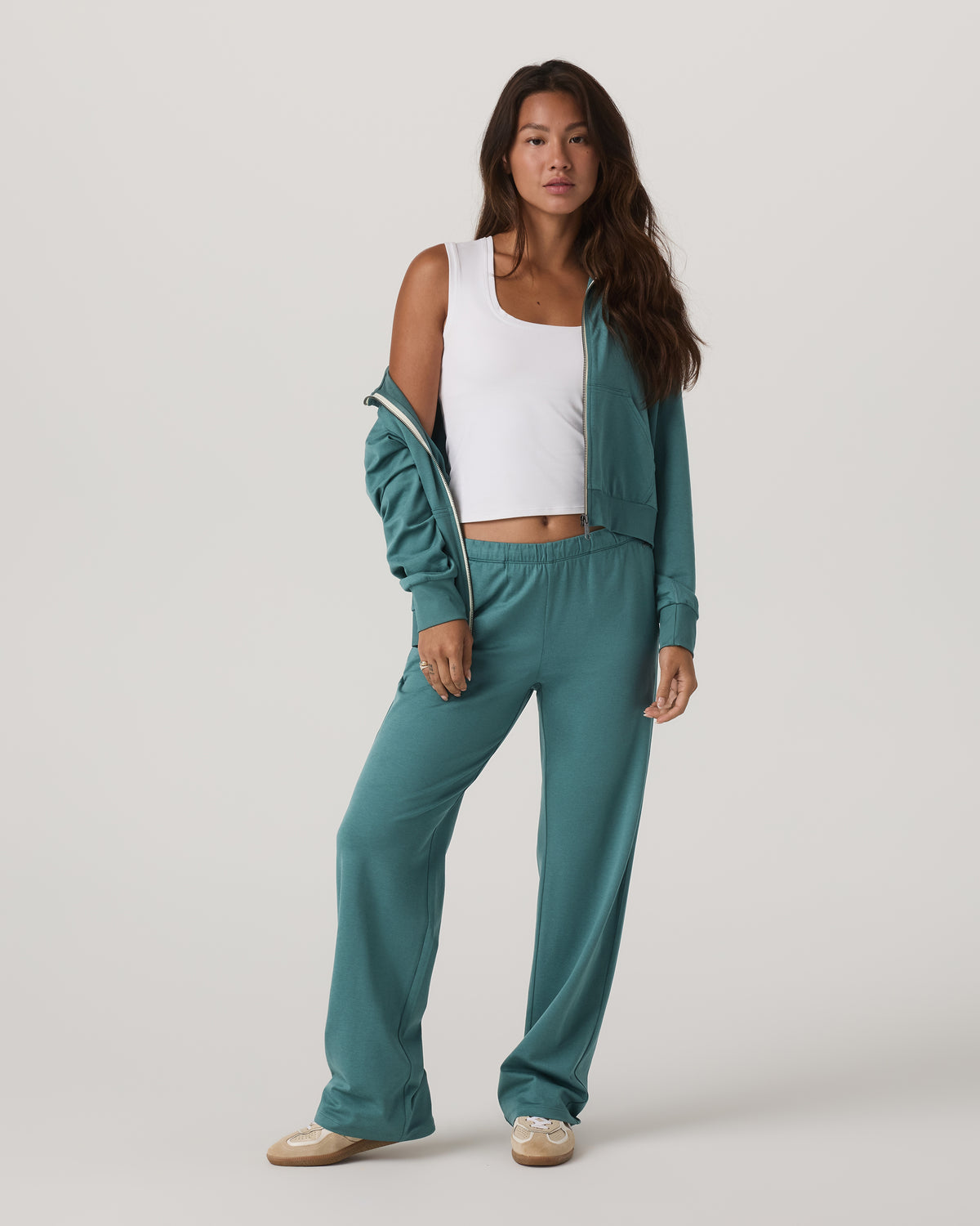Women's Halo Modern Strght Leg Pant - Short Bluegrass - Image 4