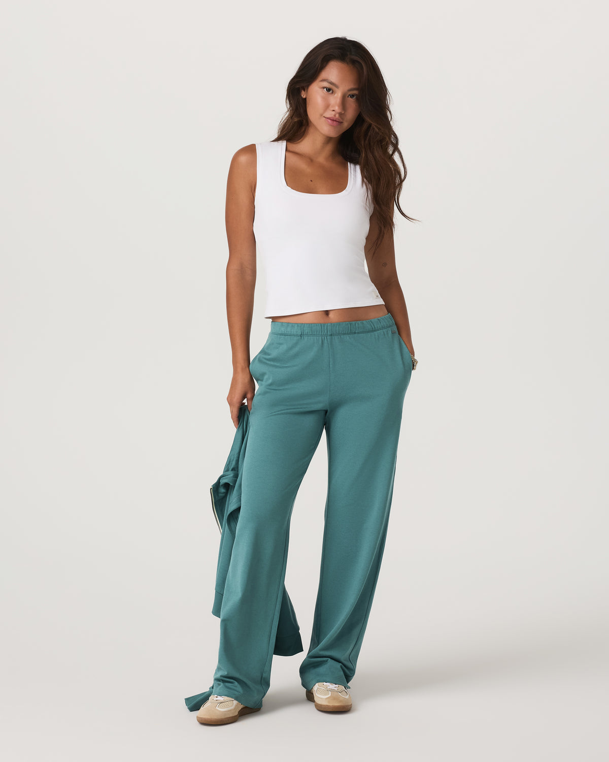 Halo Straight Leg - Long Women's Bluegrass Heather Pant - Image 2