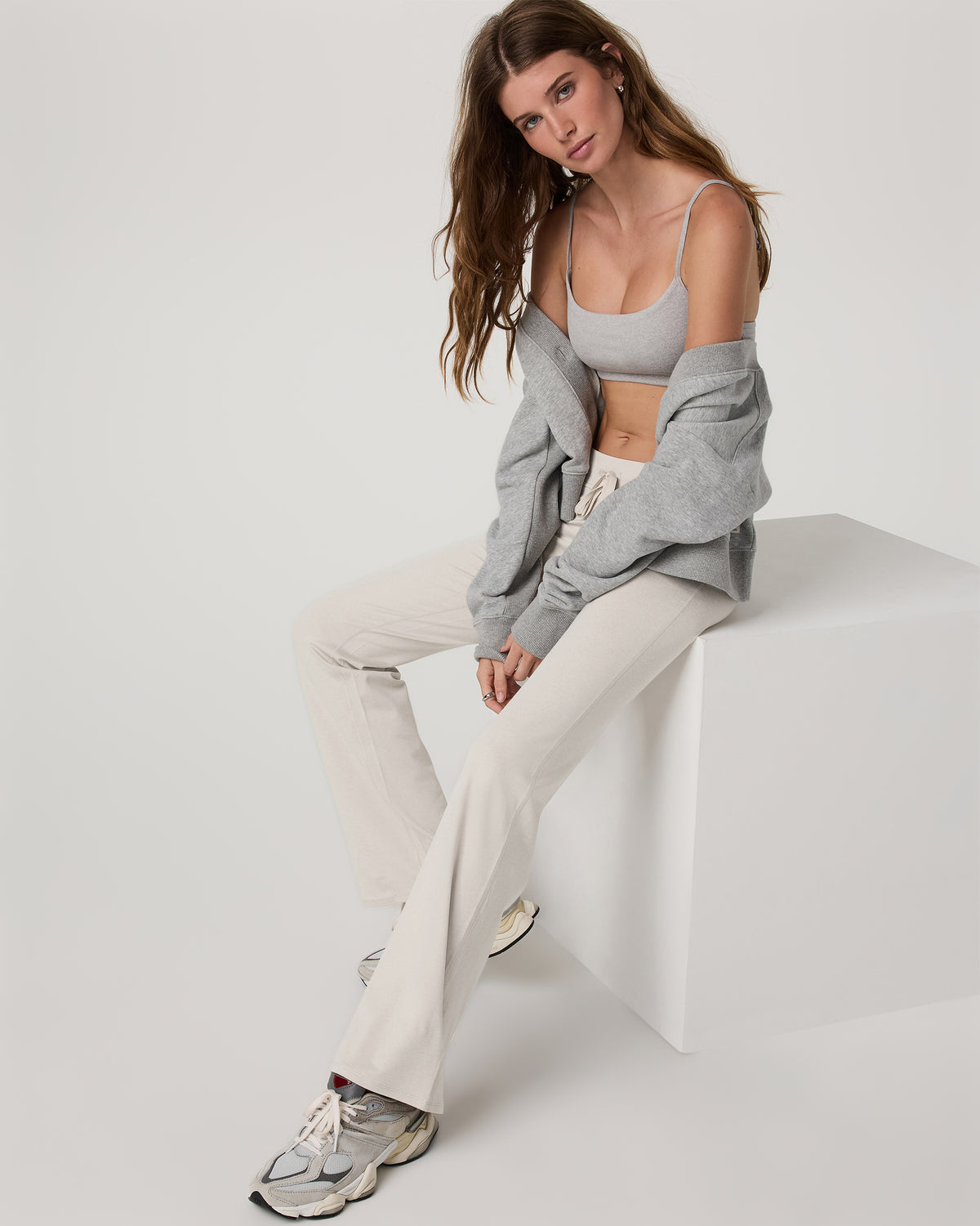Halo Flare Pant Women's Ecru Heather Pants - Image 2