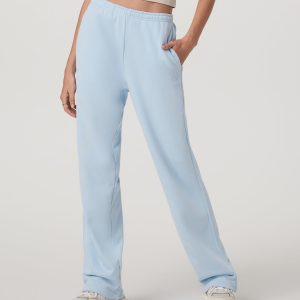 Sedona Straight Leg Sweatpant - Short Crystal Blue Pants