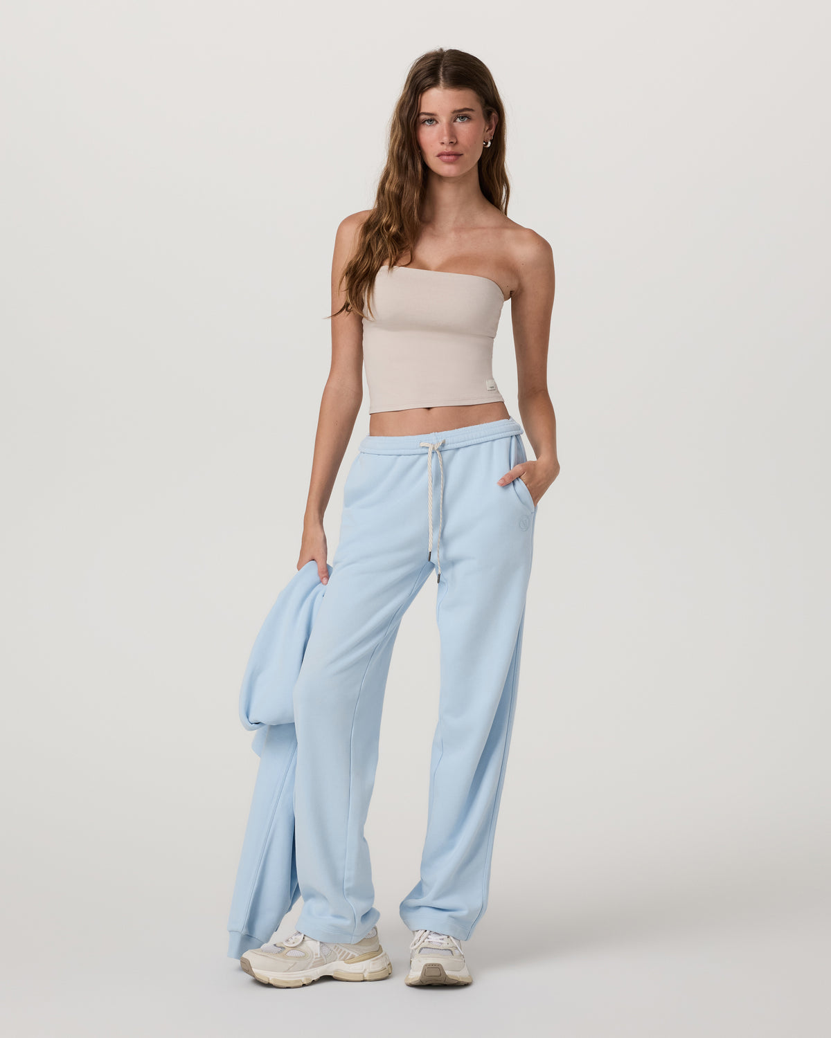 Sedona Straight Leg Sweatpant - Short Crystal Blue Pants - Image 2