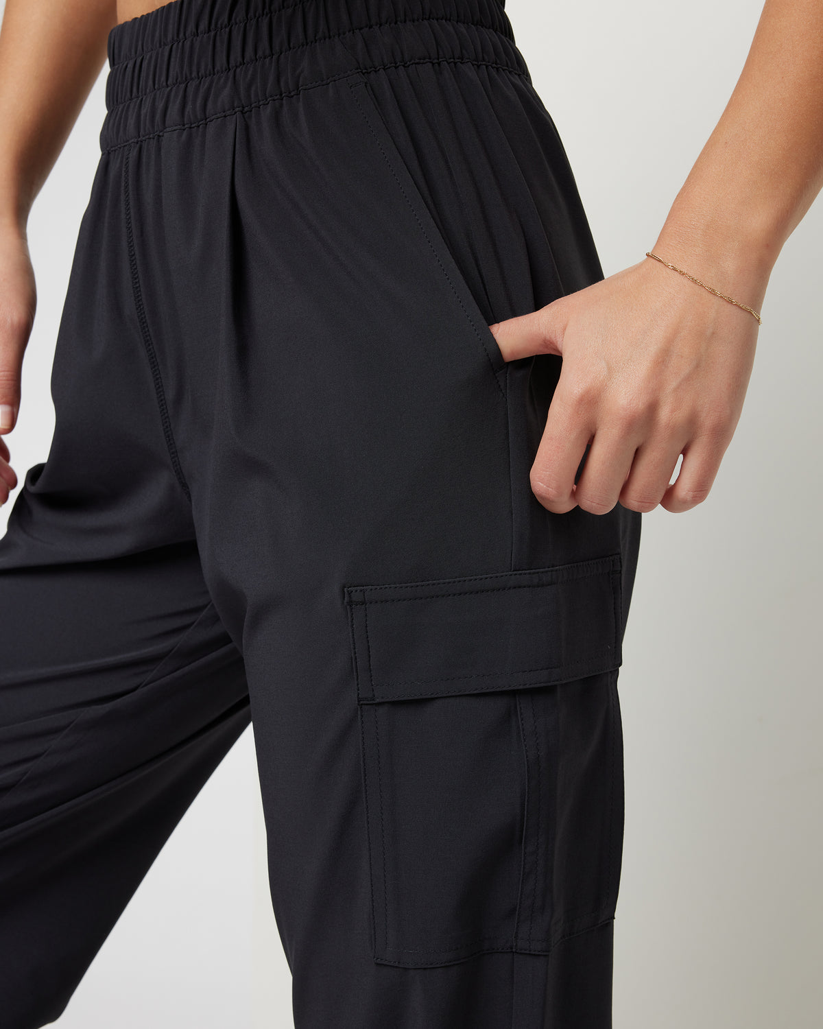 Villa Cargo Jogger Women's Black Cargo Jogger Pants - Image 4