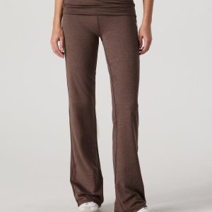 Halo Foldover Pant Chocolate Milk Heather