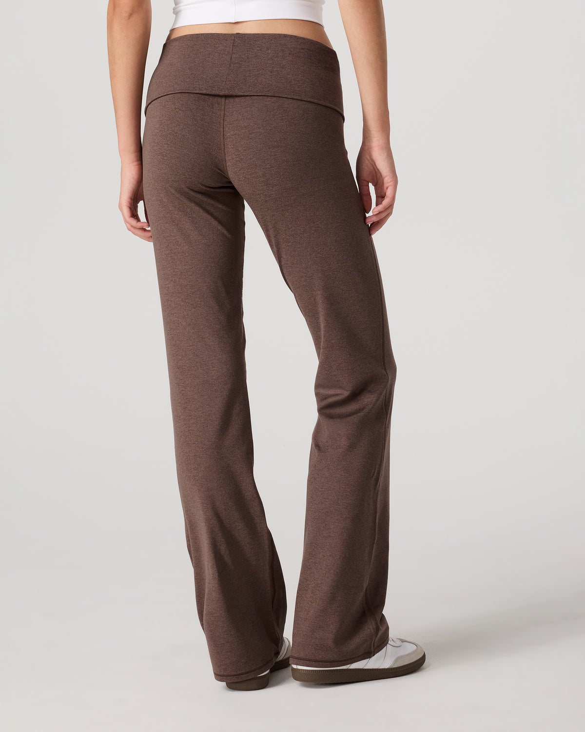 Halo Foldover Pant Chocolate Milk Heather - Image 3