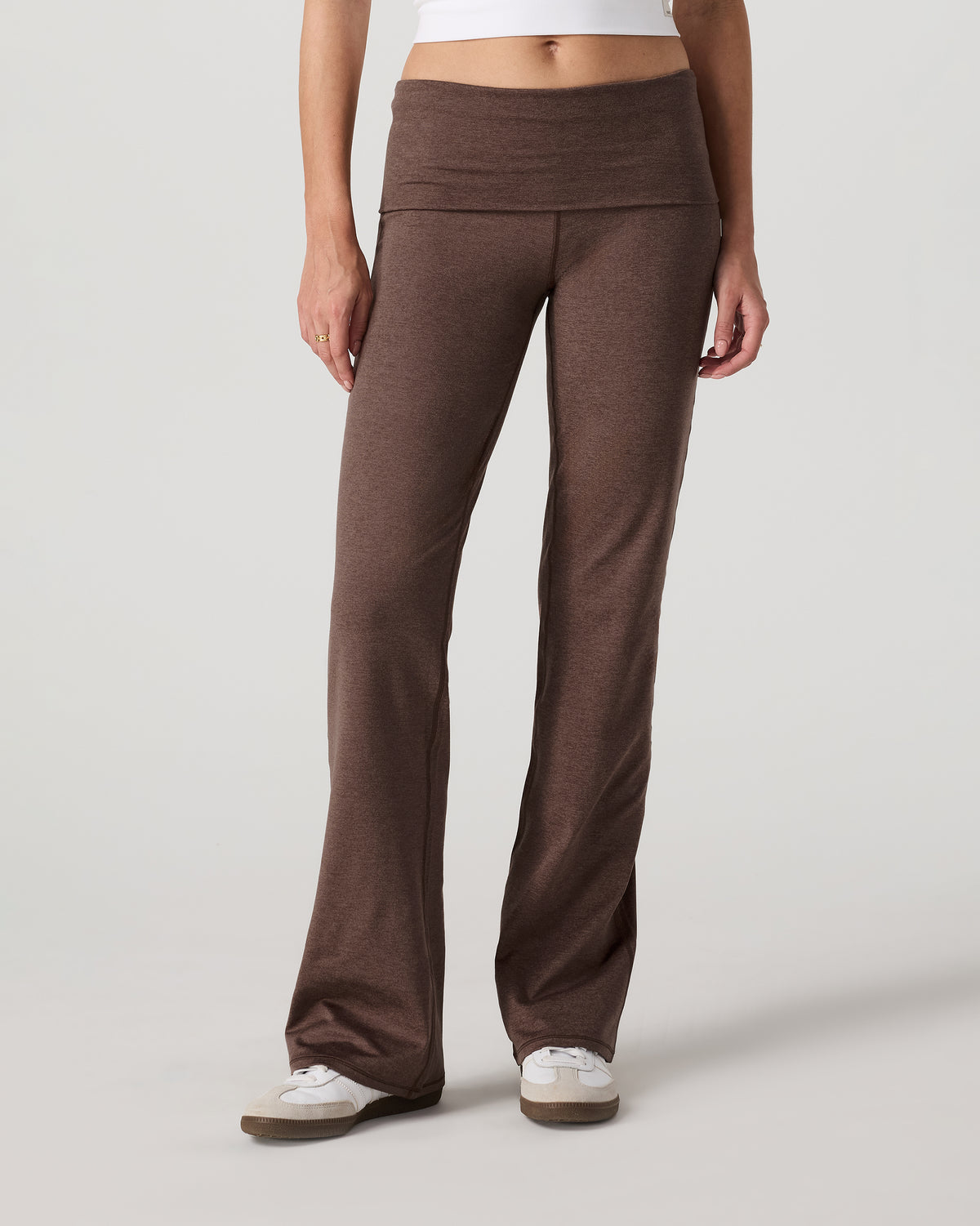 Halo Foldover Pant Chocolate Milk Heather - Image 5