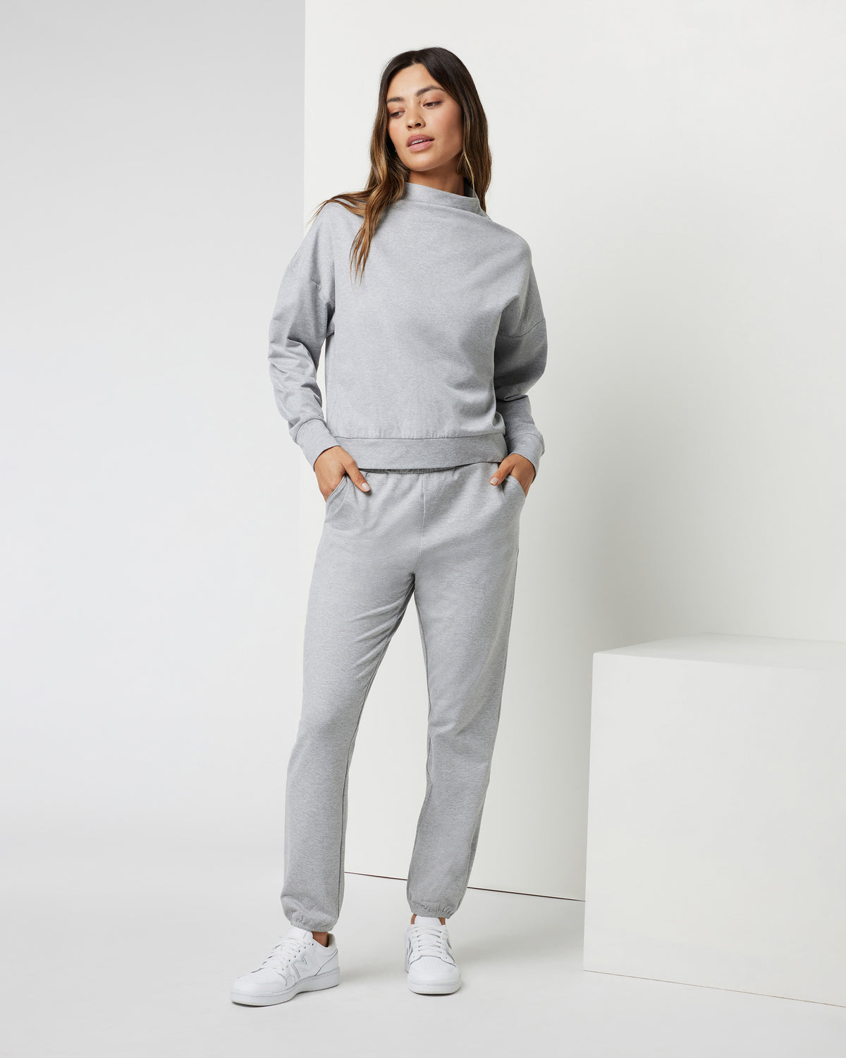 Granite Performance Jogger Light Heather Grey - Image 2