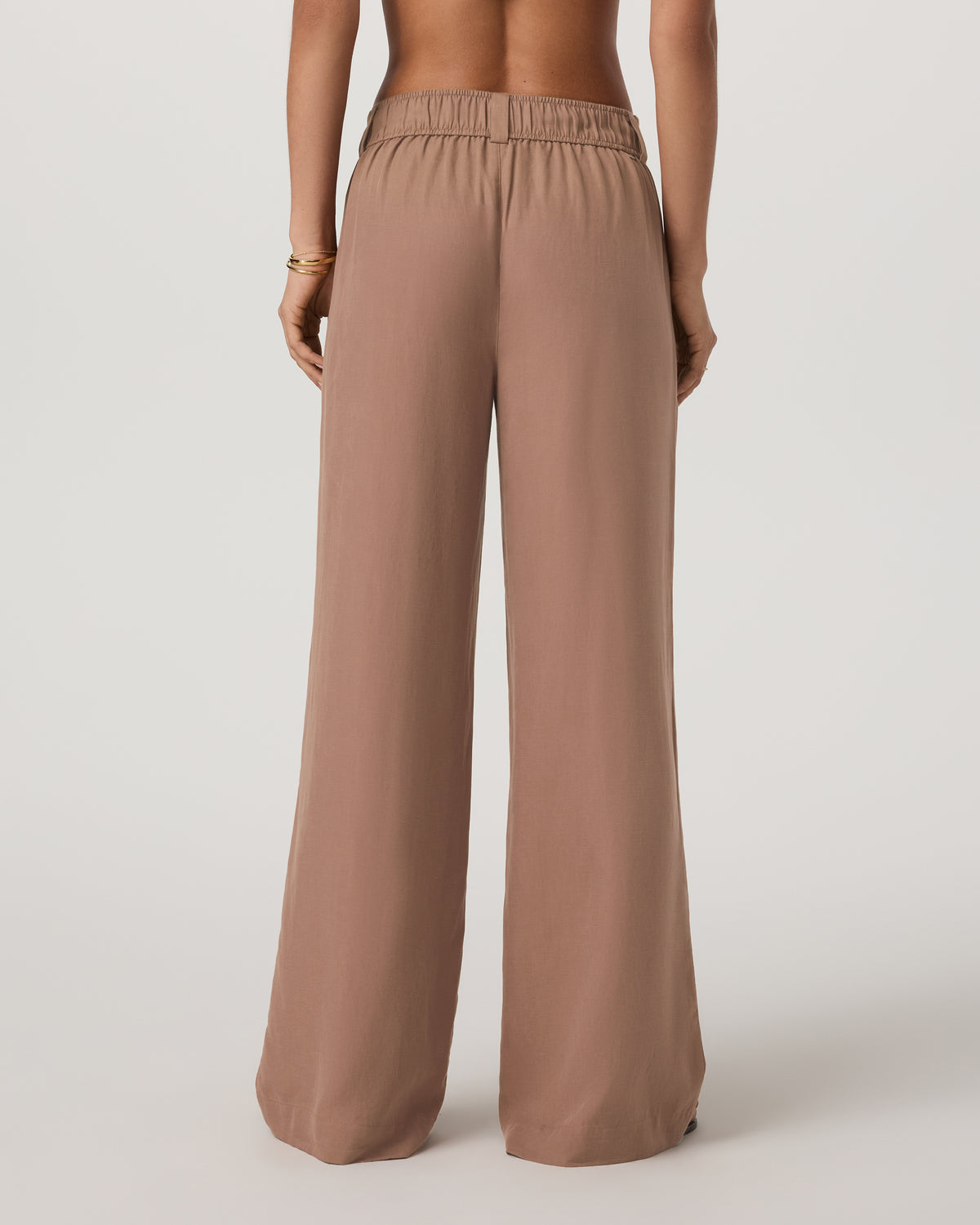 Trestles Twill Wideleg Women's Nutmeg Trouser Pants - Image 3