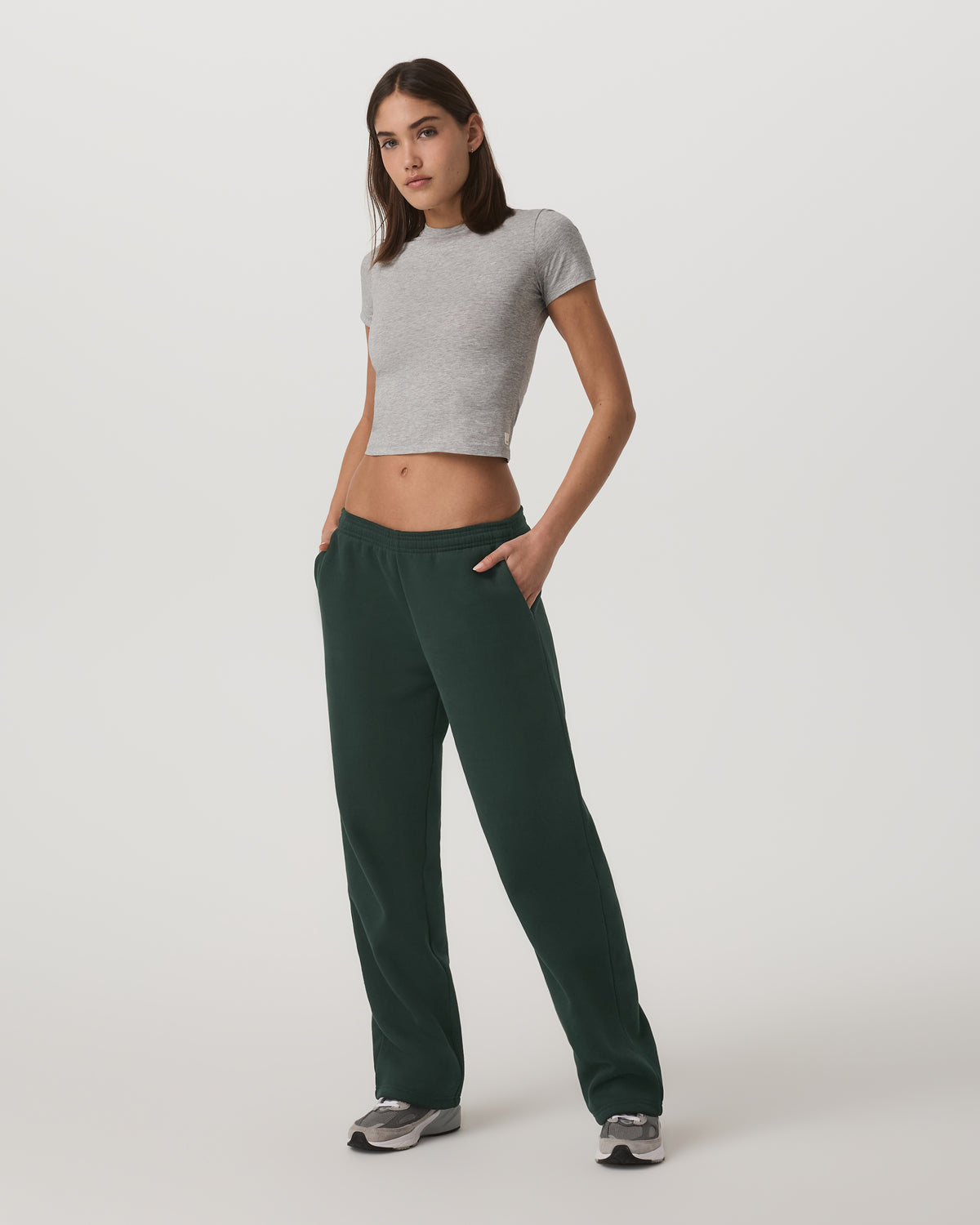Women's Restore Straight Leg Sweatpant - Long Evergreen - Image 2