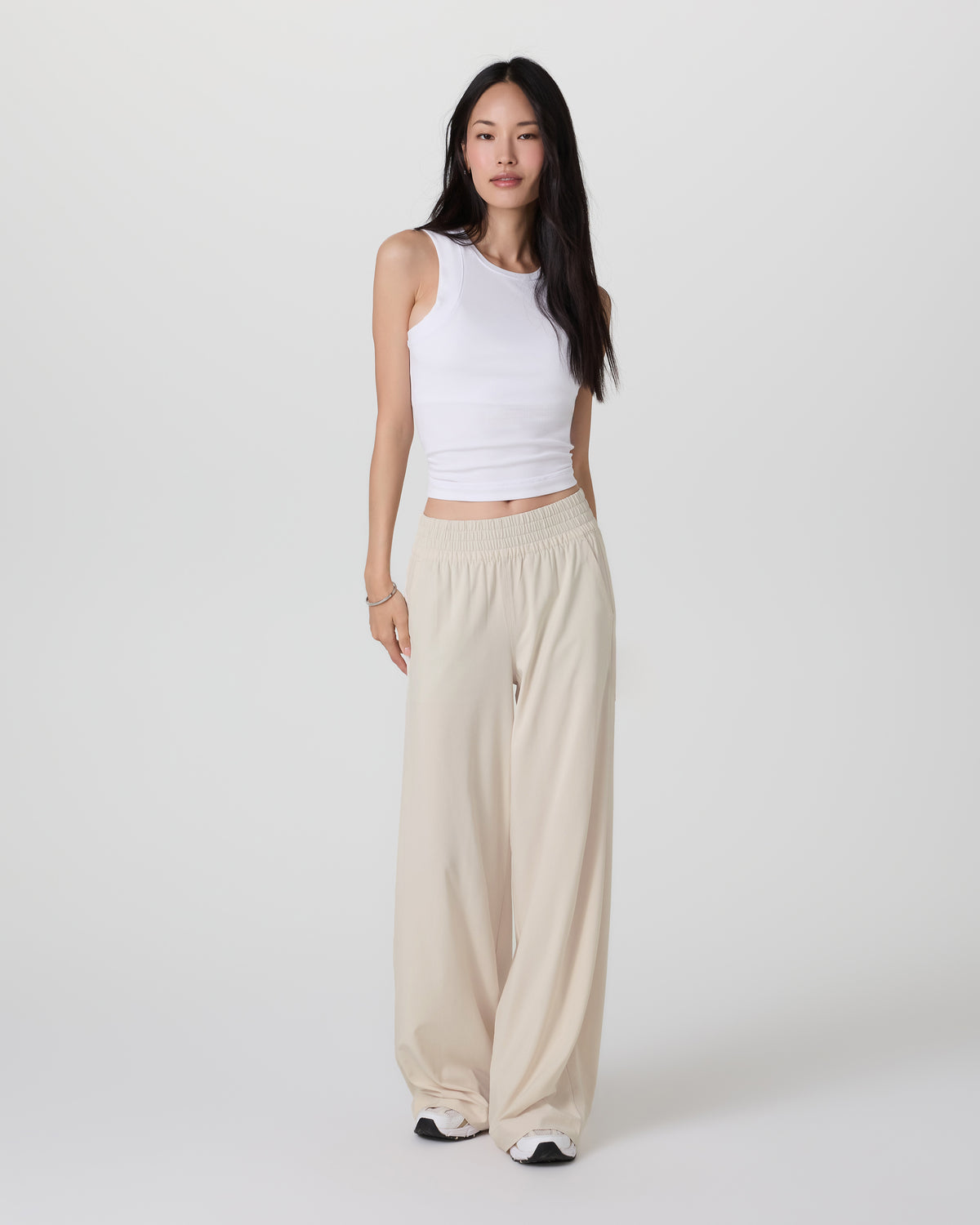 Villa Wideleg Pant - Long Women's Tall Milkweed Pants - Image 5