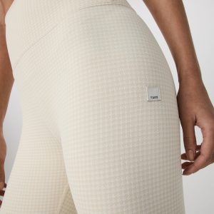 Micro Houndstooth Legging Natural Micro Houndstooth