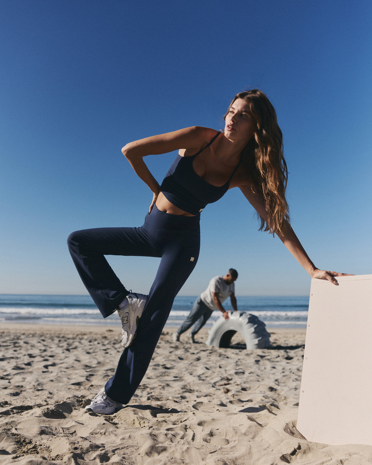 Vuori AllTheFeels? Straight Leg Women's Blue Coast Leggings