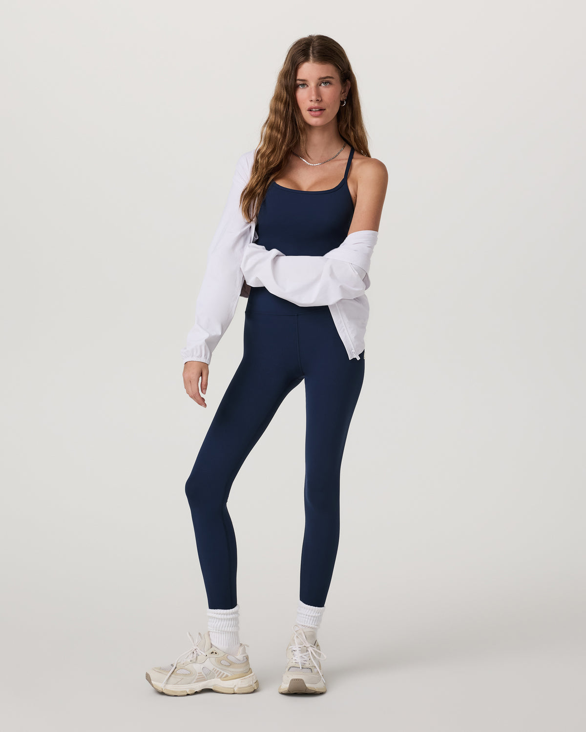 Vuori AllTheFeels? Legging - Long Blue Coast Leggings - Image 4