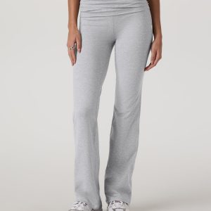 Halo Foldover Pant Pale Grey Heather