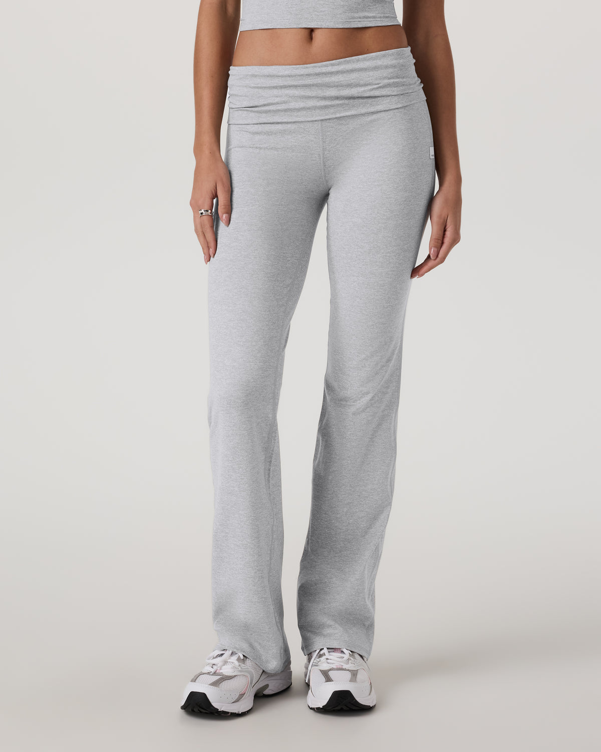 Halo Foldover Pant Pale Grey Heather