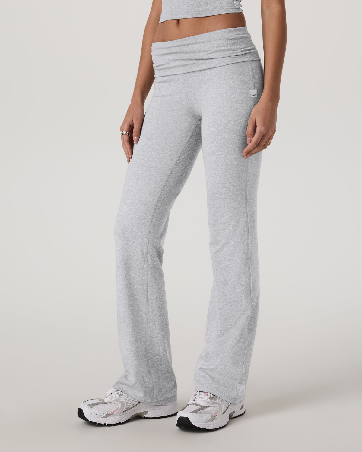 Halo Foldover Pant Pale Grey Heather - Image 6
