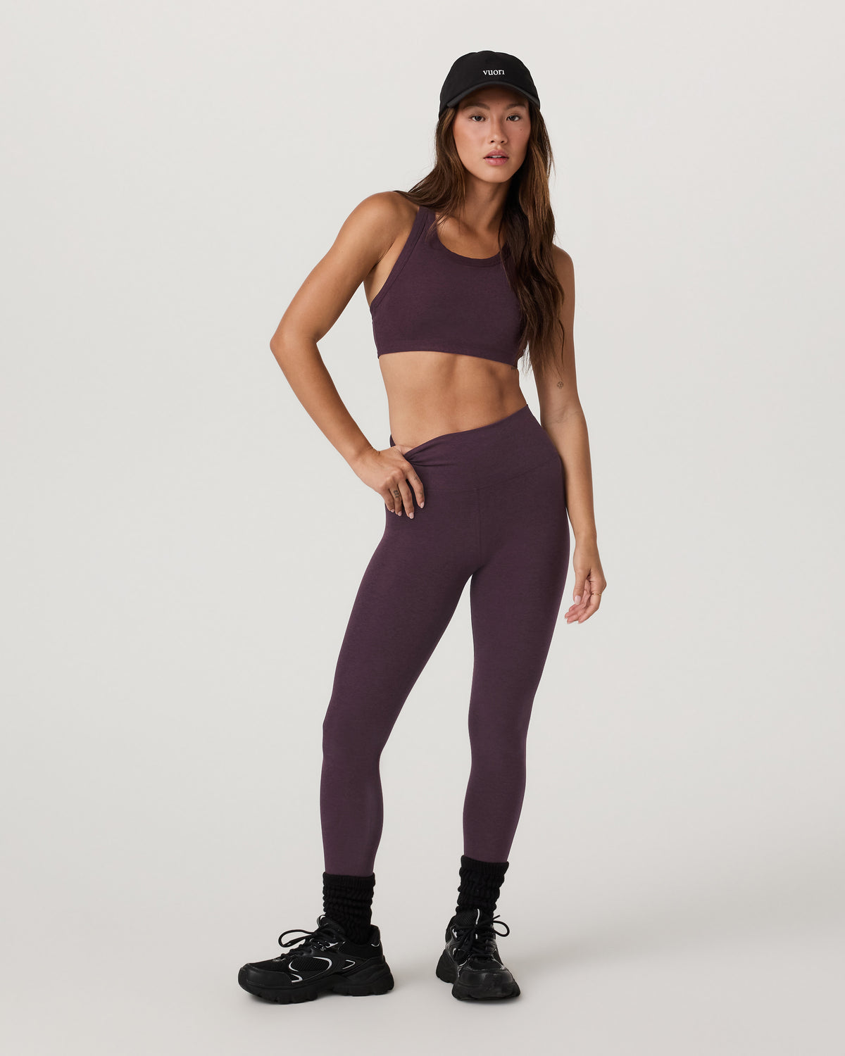 Clean Elevation Legging Women's Raisin Heather Legging - Image 4