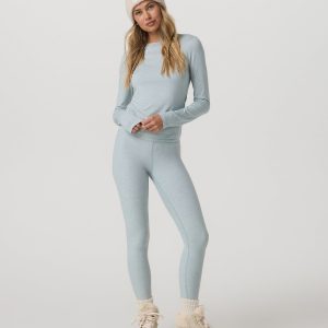 Clean Elevation Legging-Short Blue Haze Heather