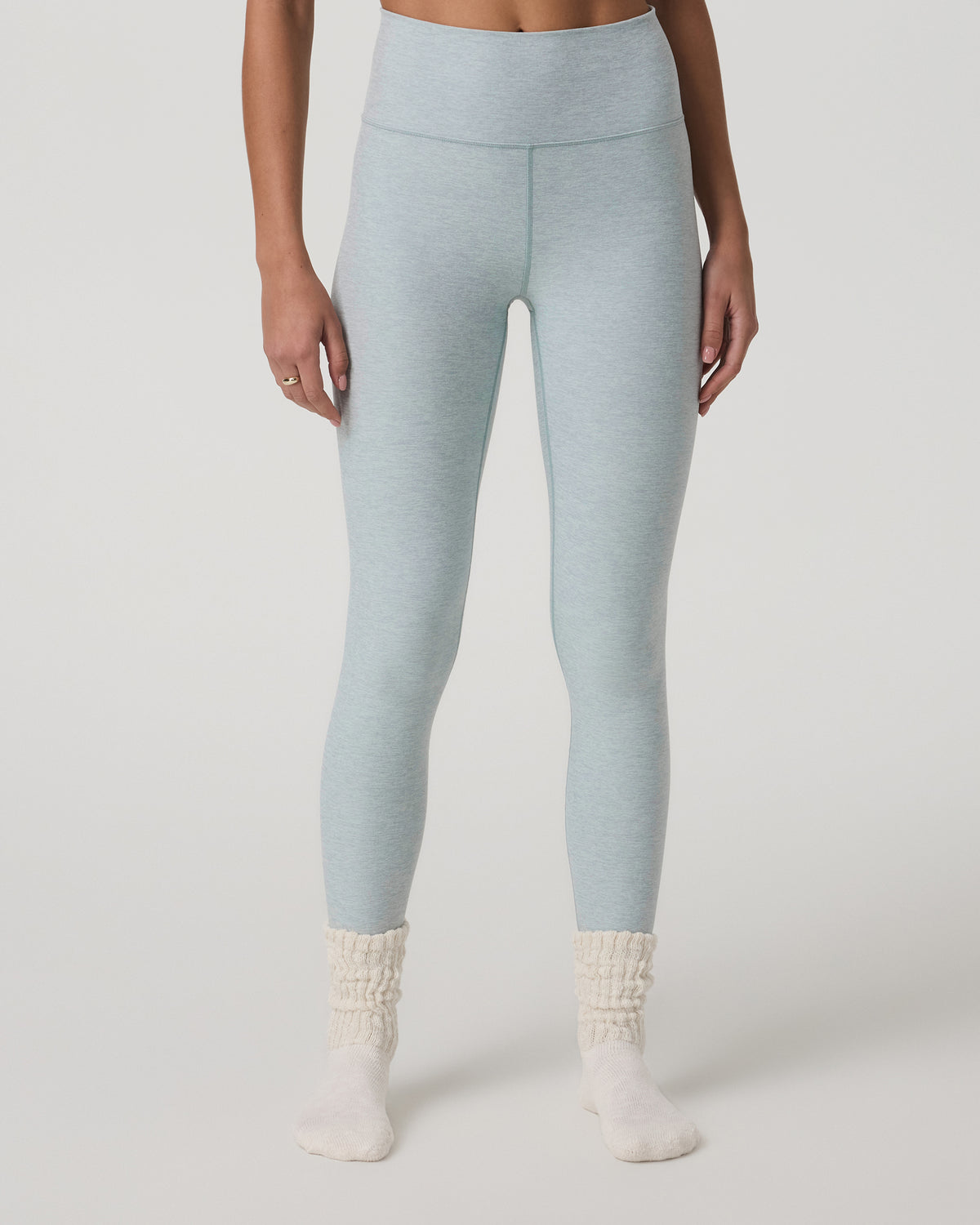 Clean Elevation Legging-Short Blue Haze Heather - Image 2