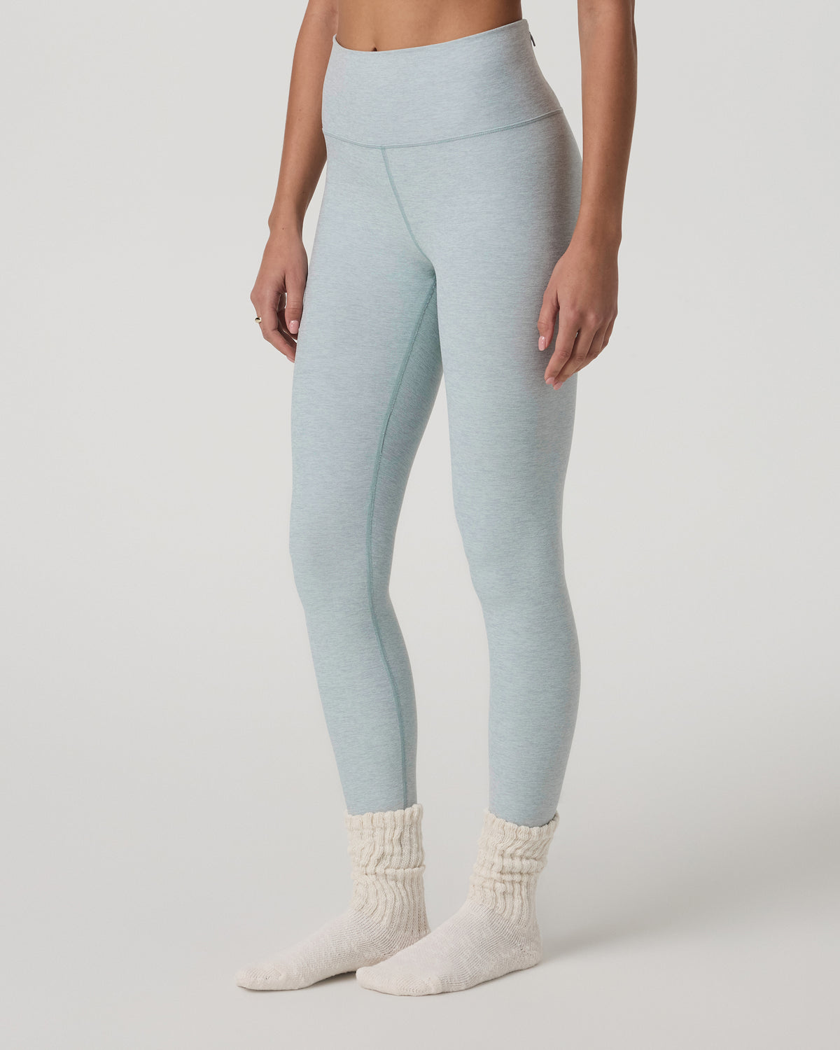 Clean Elevation Legging-Long Blue Haze Heather