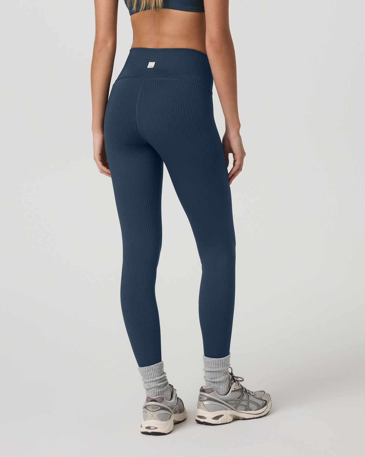 Inversion Rib Legging Women's Ocean Blue Rib Knit Leggings - Image 3
