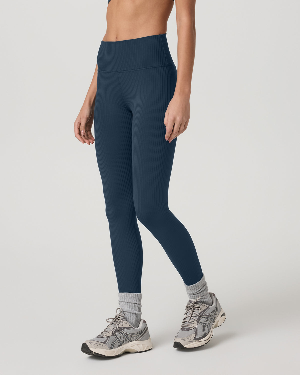 Inversion Rib Legging Women's Ocean Blue Rib Knit Leggings - Image 5