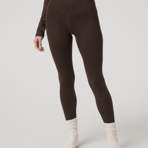 Women's Textured Chilled Out Legging Java Houndstooth