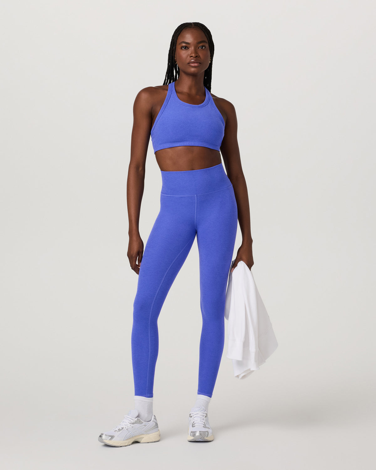 Clean Elevation Legging Women's Bright Iris Heather Leggings - Image 2