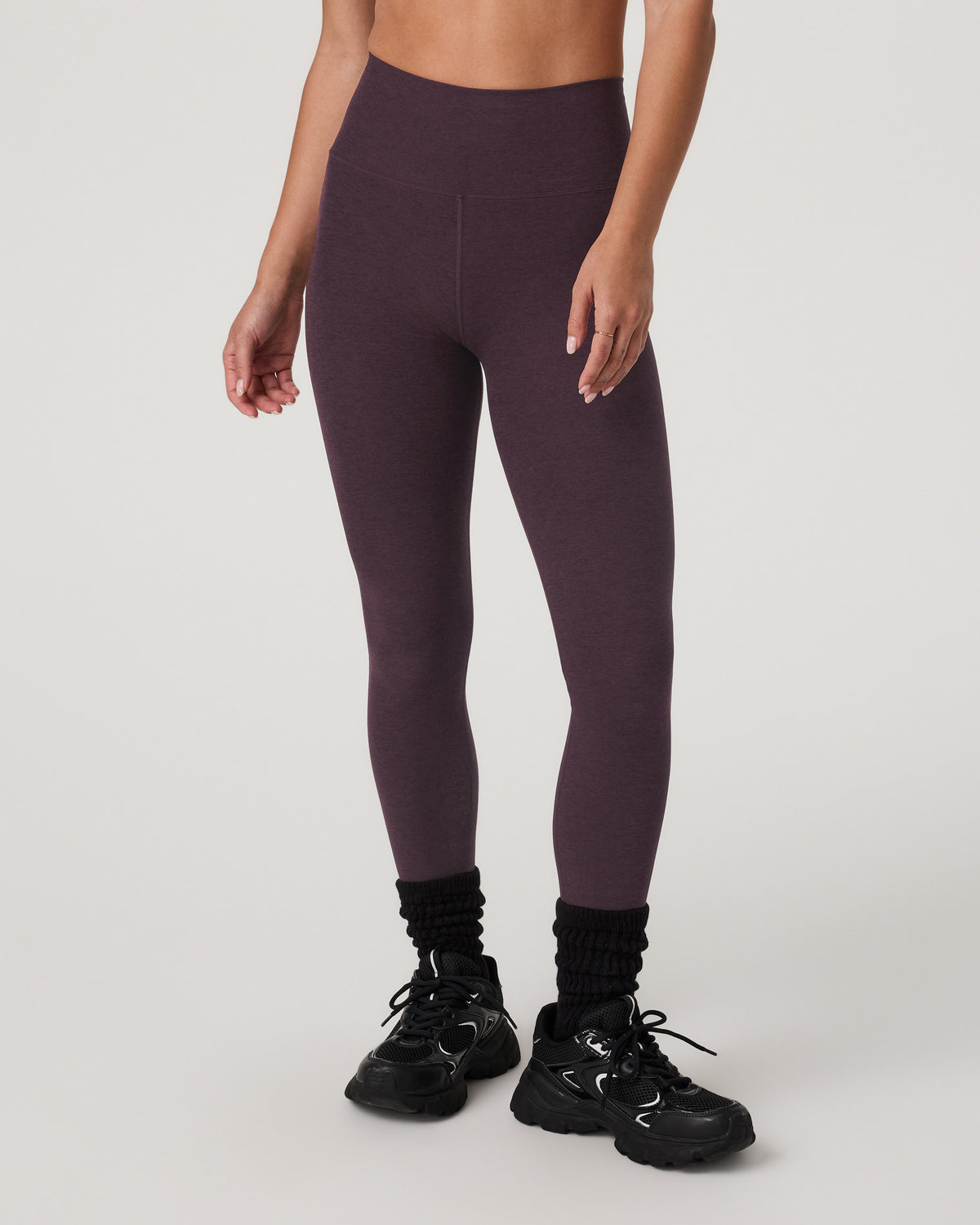 Clean Elevation Legging - Long Raisin Heather Leggings