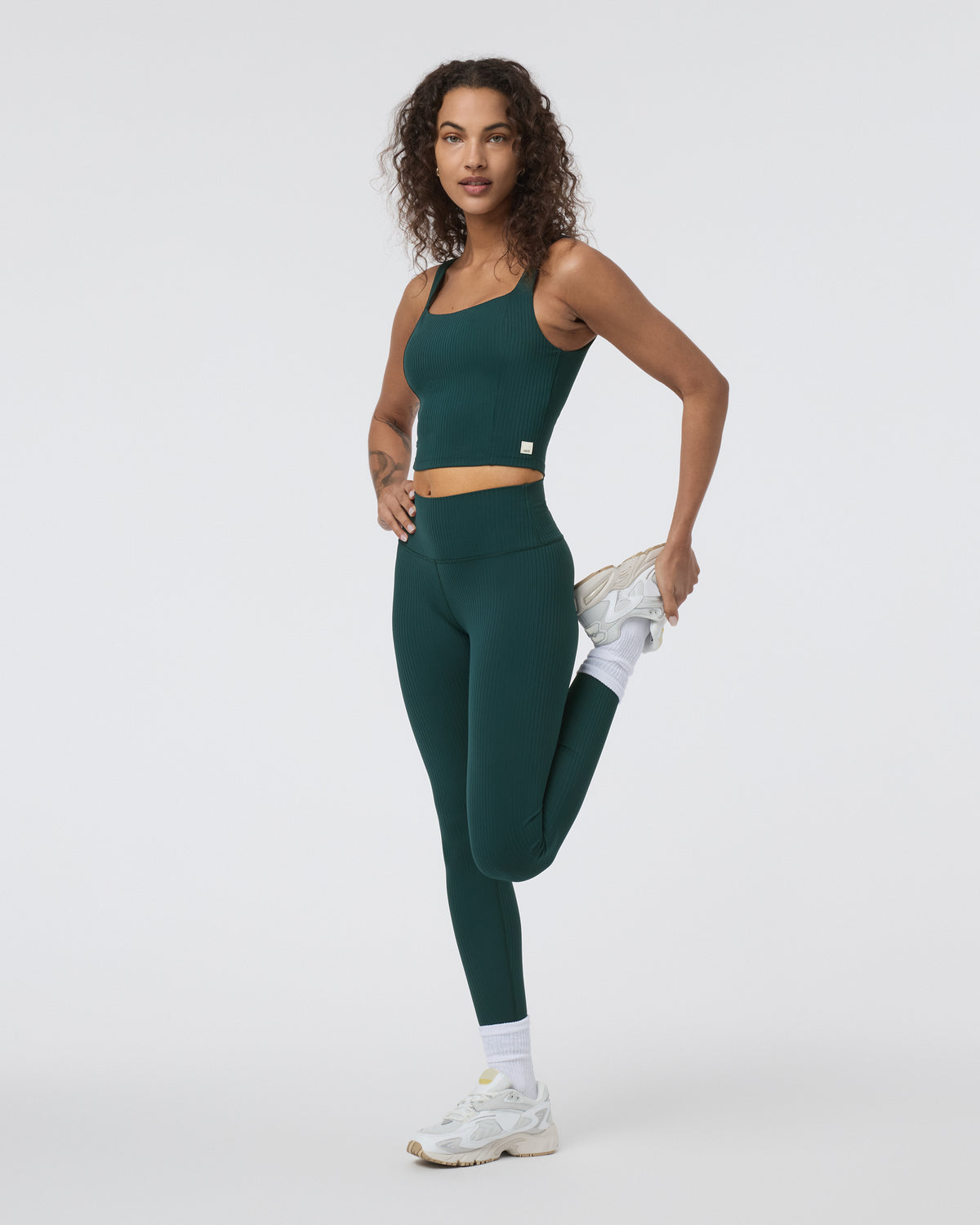 Inversion Rib Legging Moss - Image 2