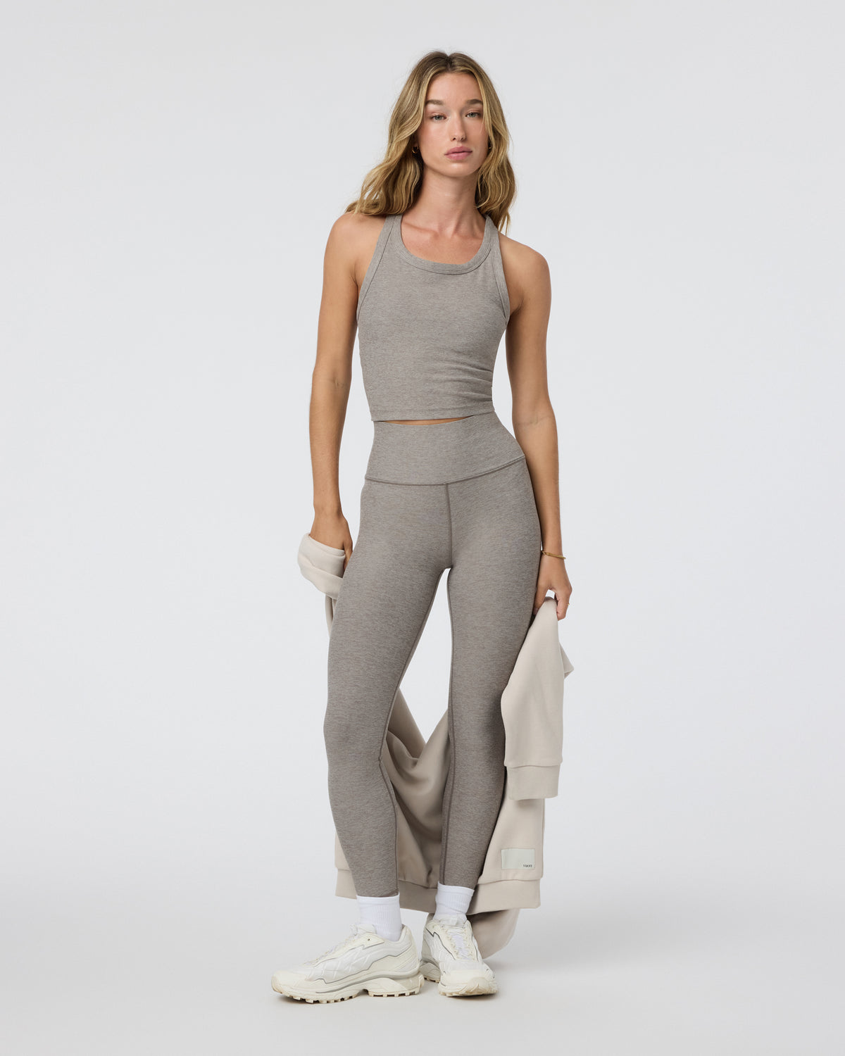 Clean Elevation Legging - Short Cobblestone Heather - Image 3