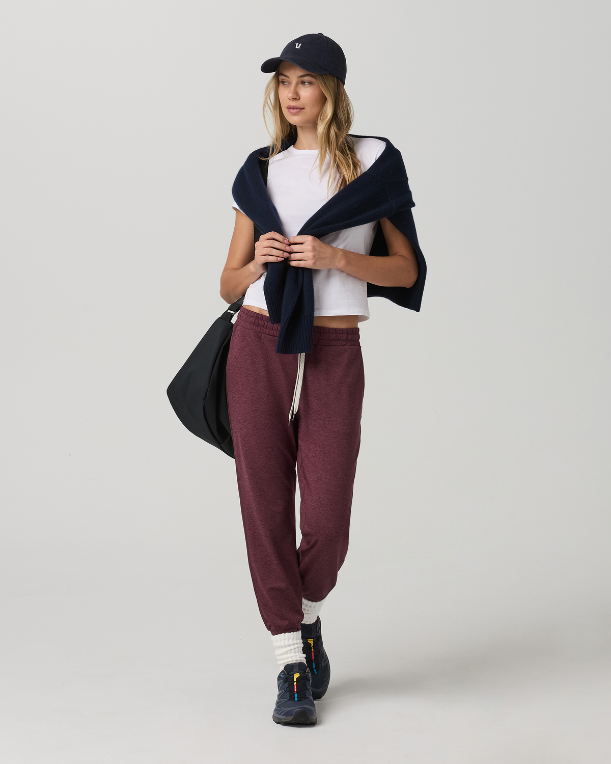 Performance Jogger - Long Women's Fig Heather Joggers - Image 2