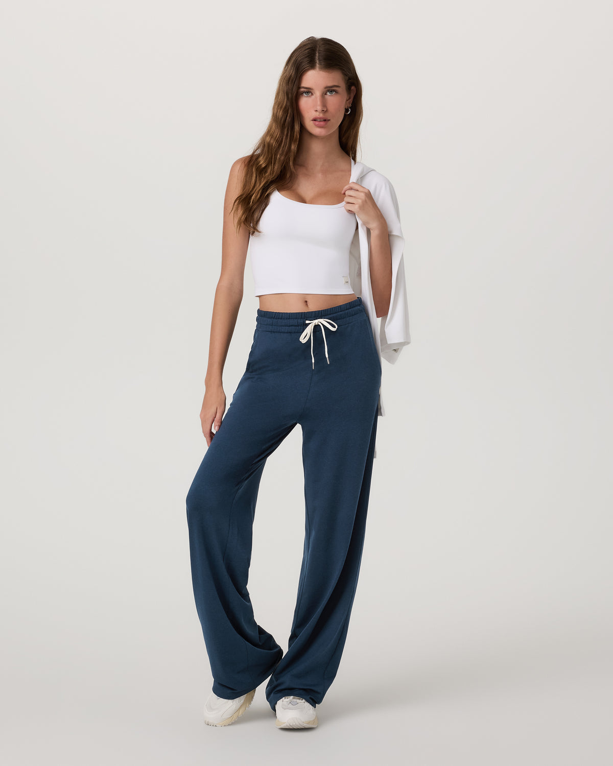 Halo Wideleg Women's Blue Coast Heather Pants - Image 2