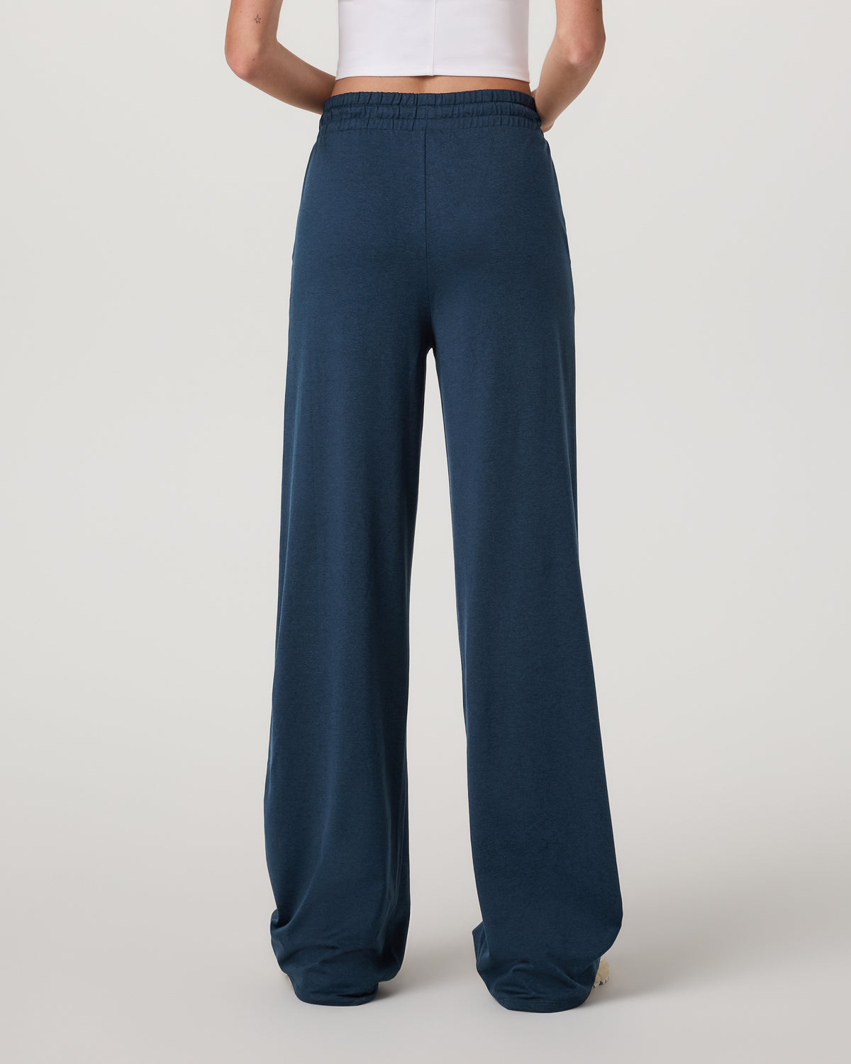 Halo Wideleg Women's Blue Coast Heather Pants - Image 3
