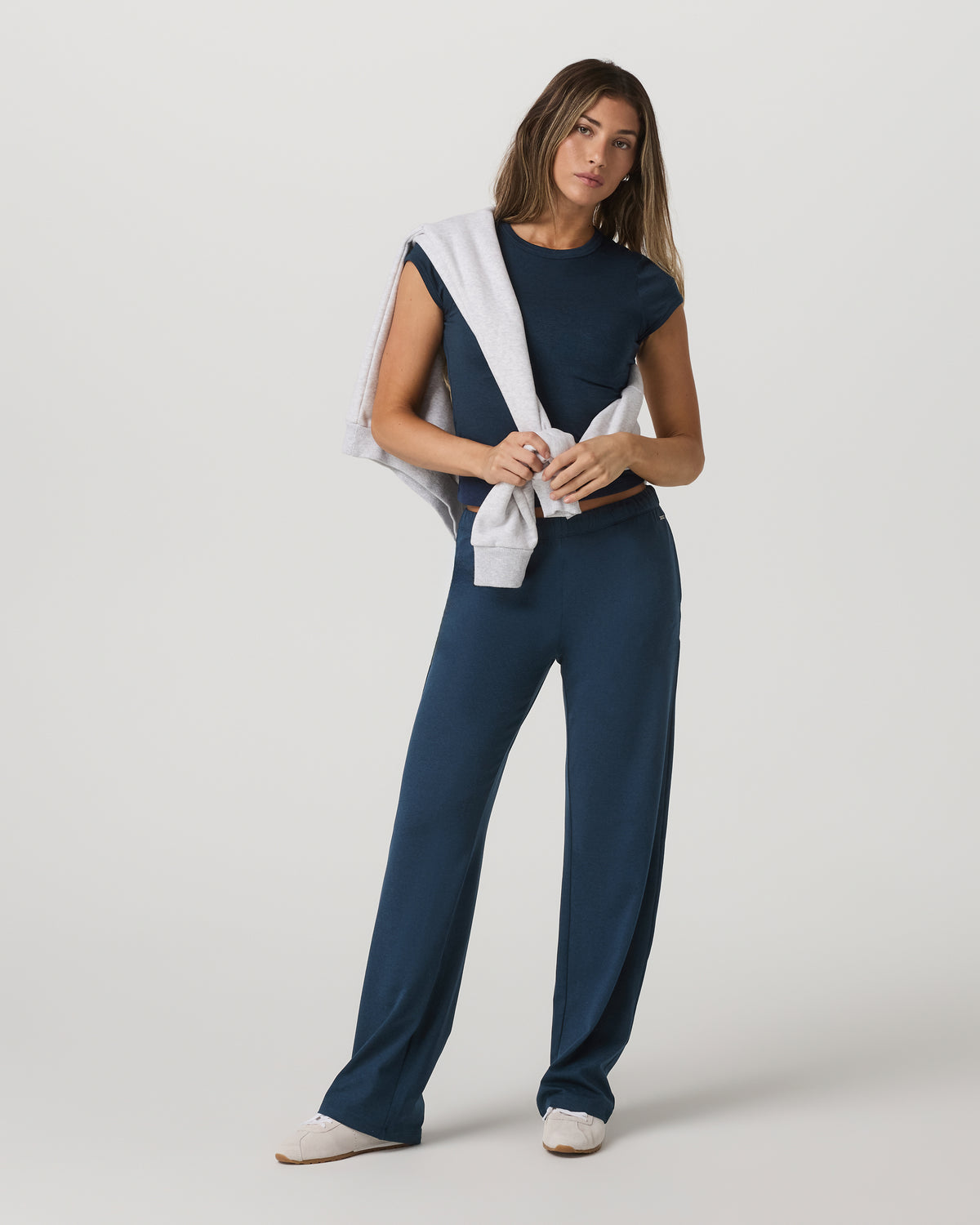 Halo Modern Straight Leg Pant - Short Blue Coast Heather