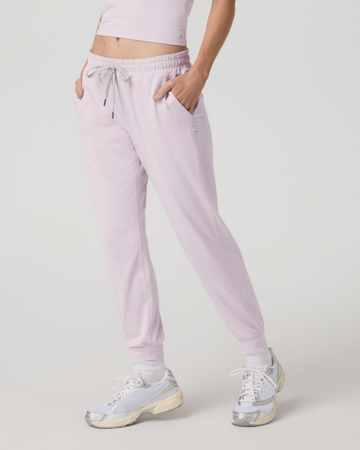 Women's Performance Joggers - Long Lilac Breeze Heather
