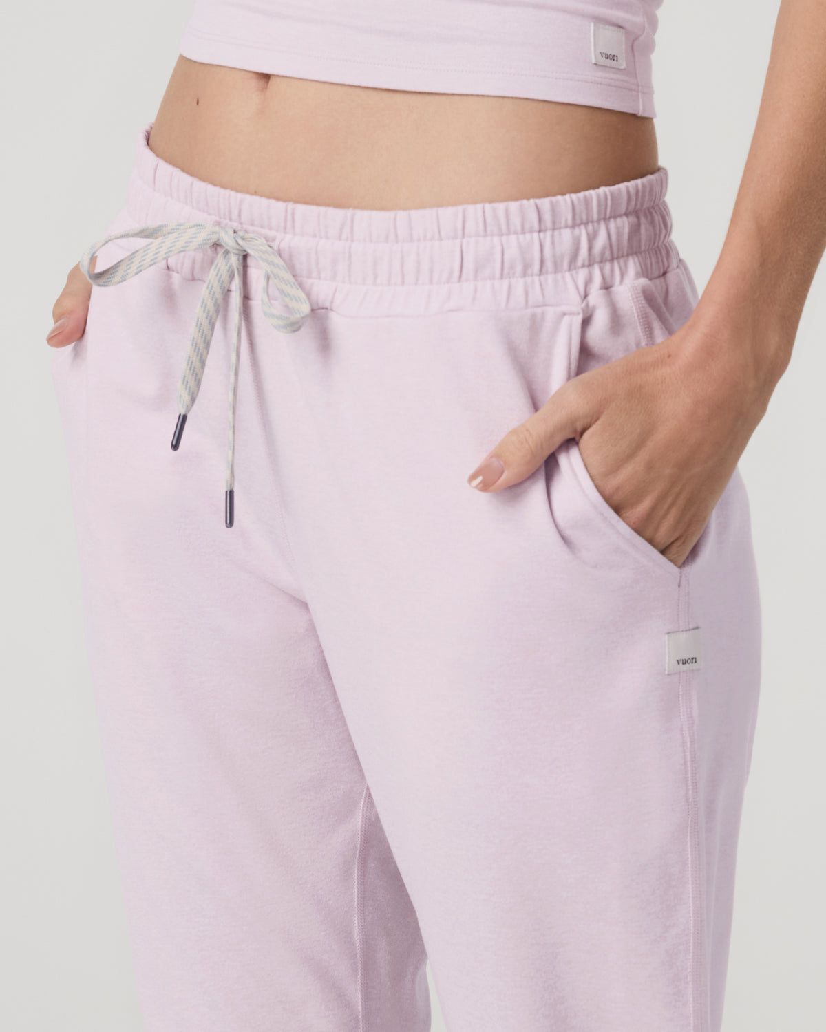 Women's Performance Joggers - Long Lilac Breeze Heather - Image 4