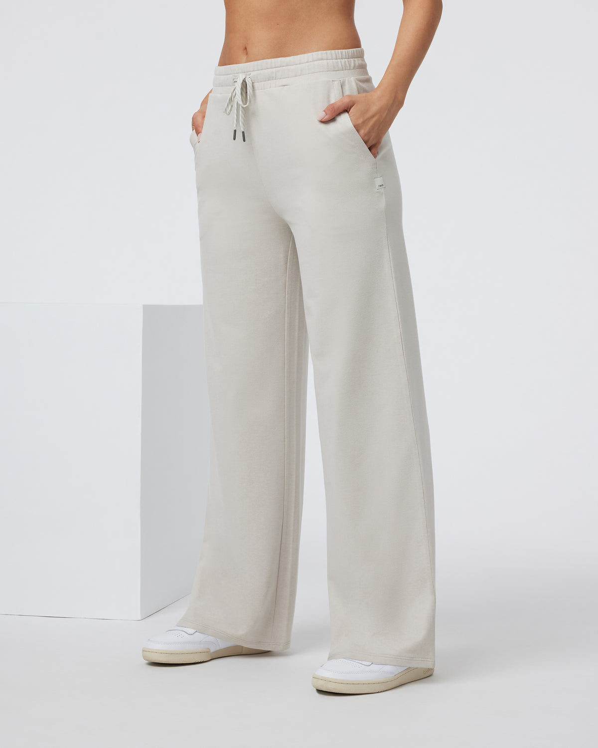 Halo Essential Wideleg Ecru Heather - Image 2