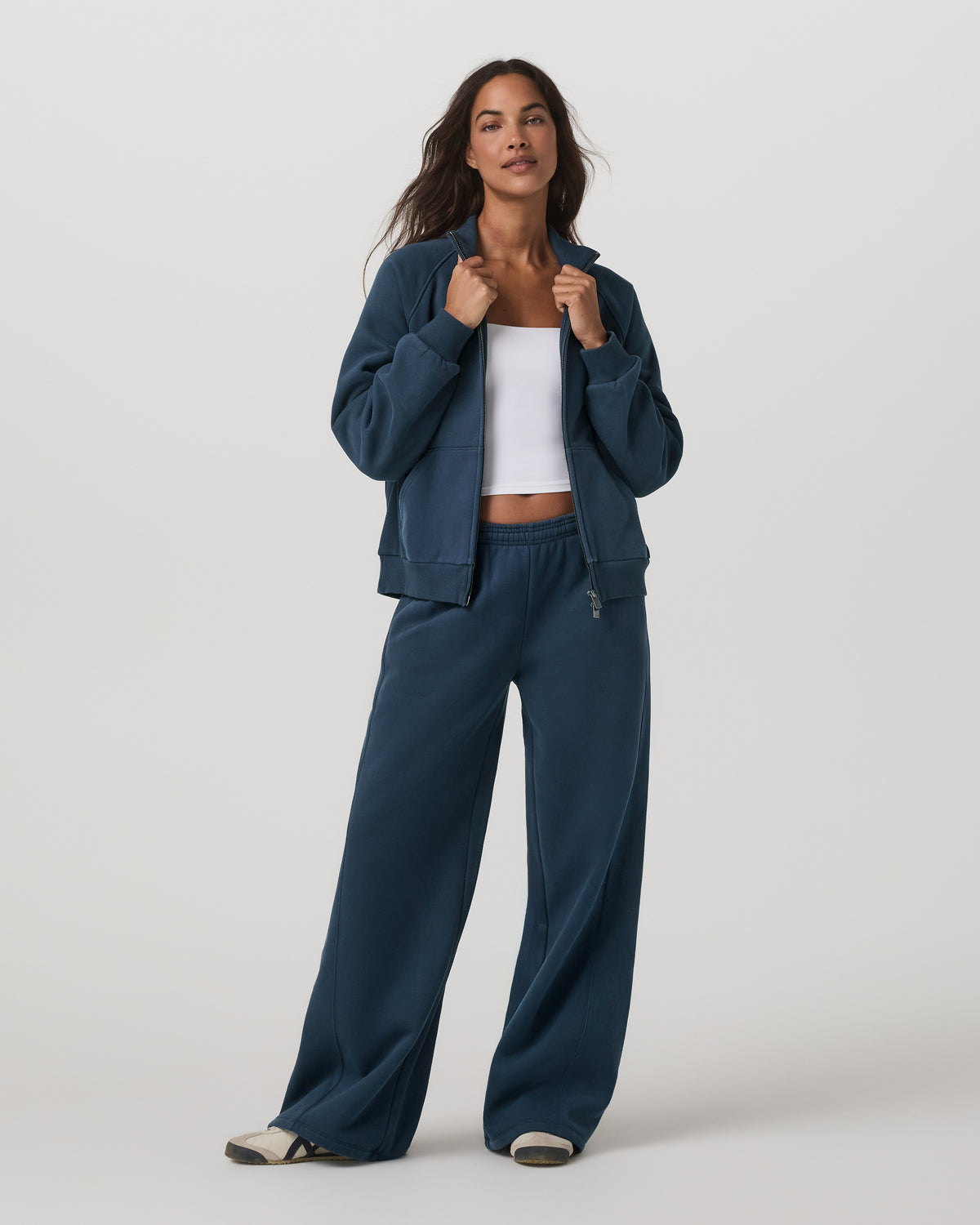 Restore Ultra Wideleg Sweatpant Women's Ocean Blue Pants - Image 6