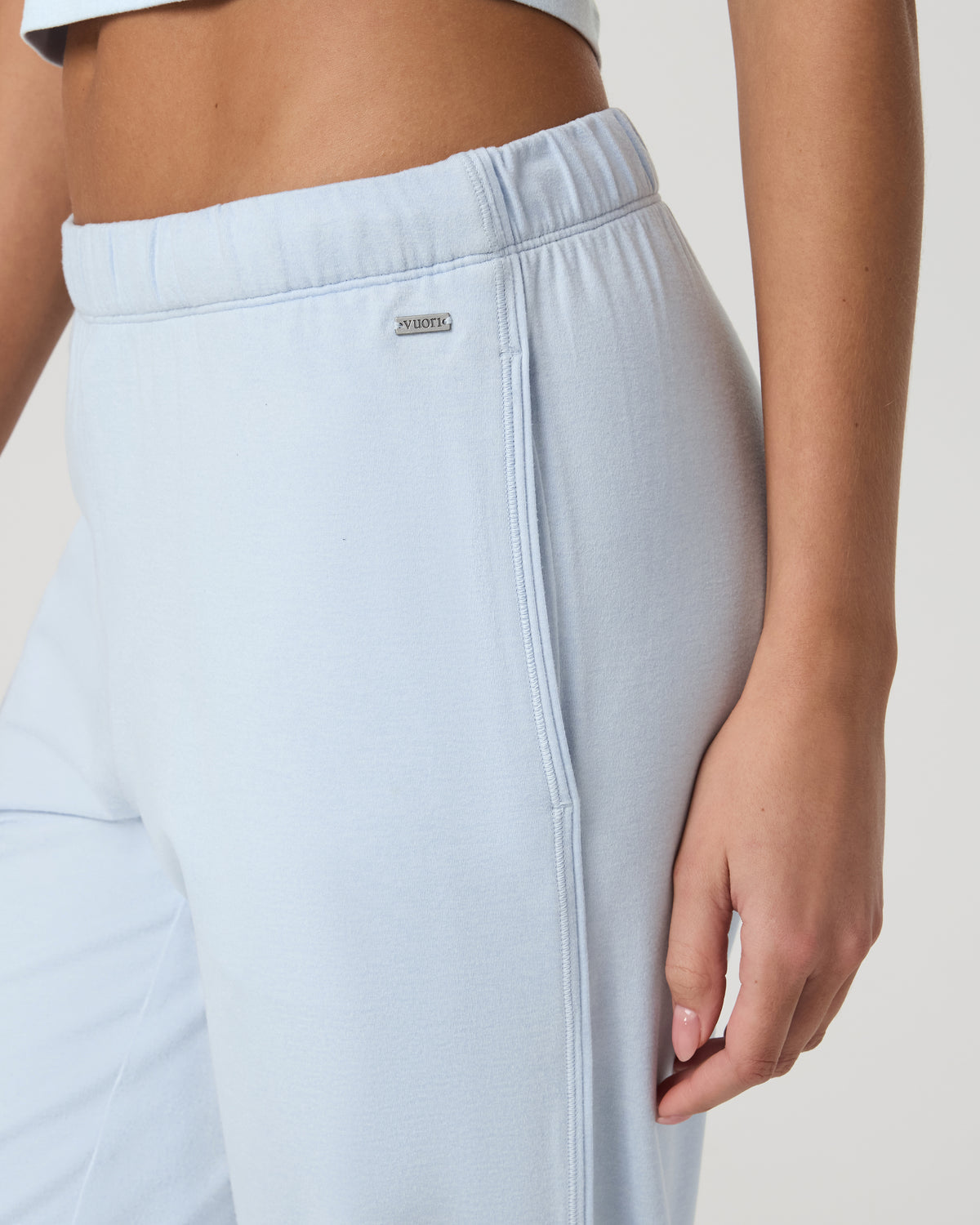 Women's Halo Modern Sweatpant Soft Sky Heather - Image 4