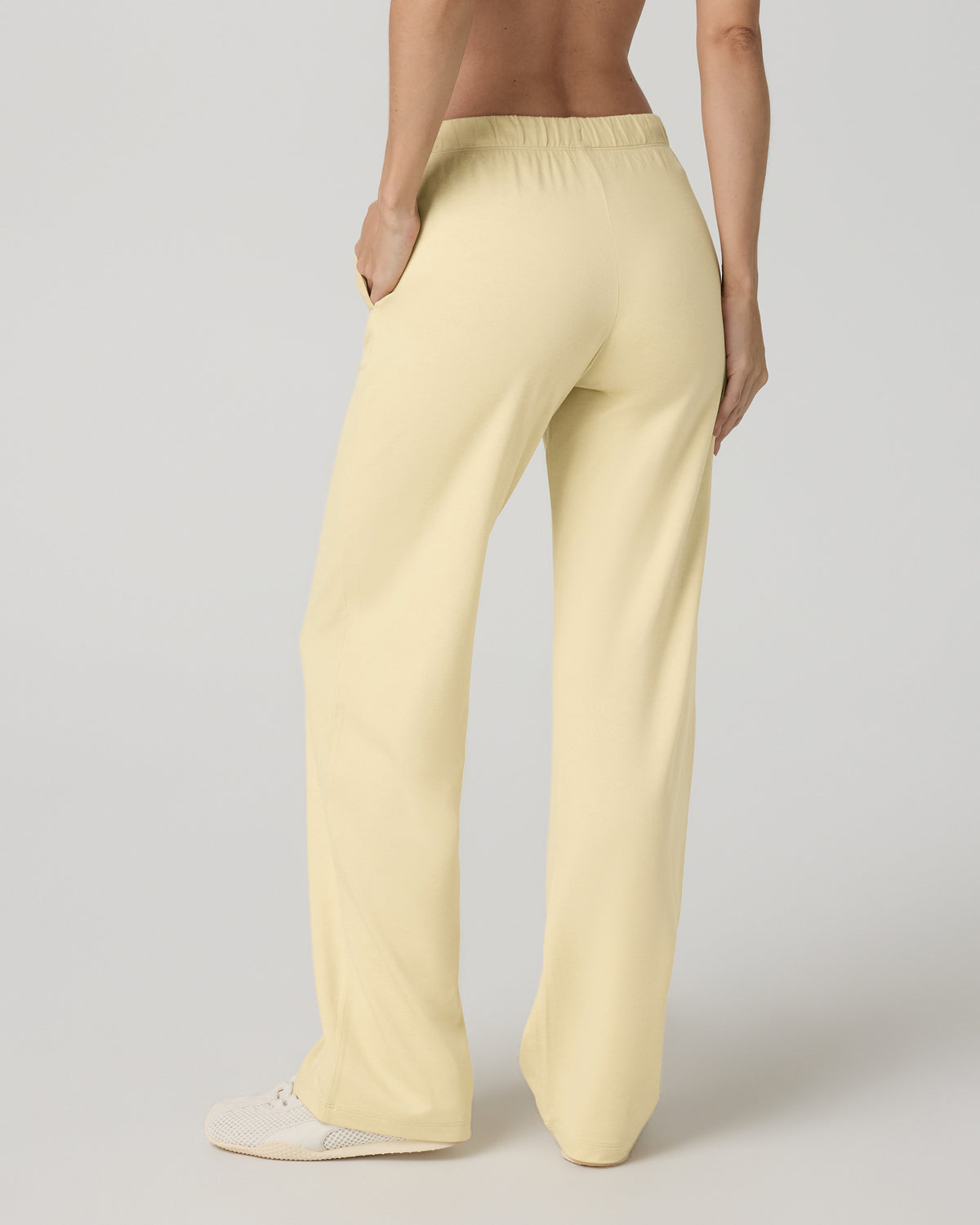 Women's Halo Modern Straight Leg Pant Lemon Snap Heather - Image 3