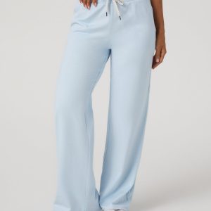 Halo Essential Wideleg - Short Soft Sky Heather Pants