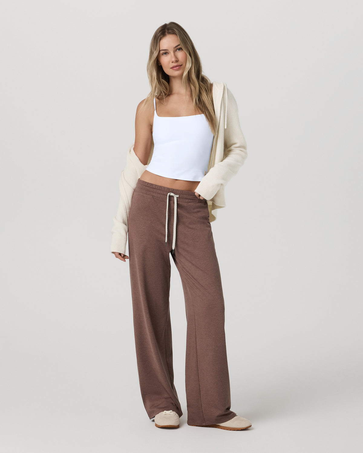 Halo Essential Wideleg Pant Women's Sable Heather Pant