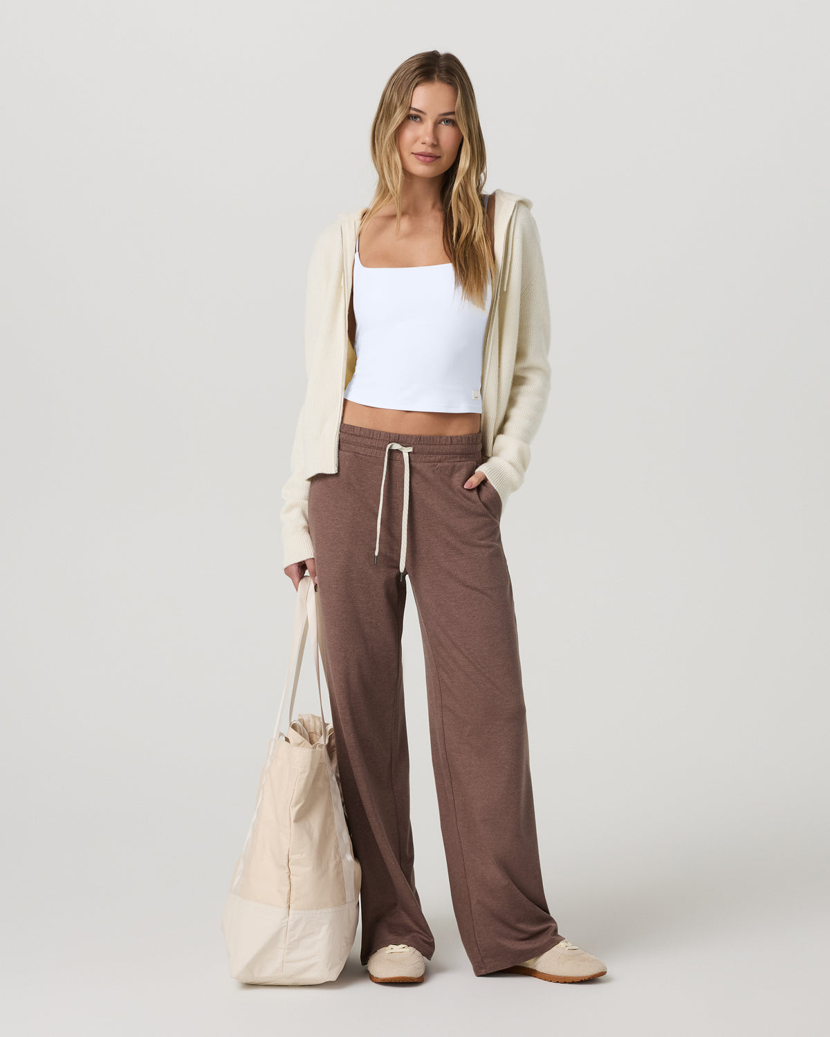 Women's Halo Essential Wideleg - Short Sable Heather - Image 2