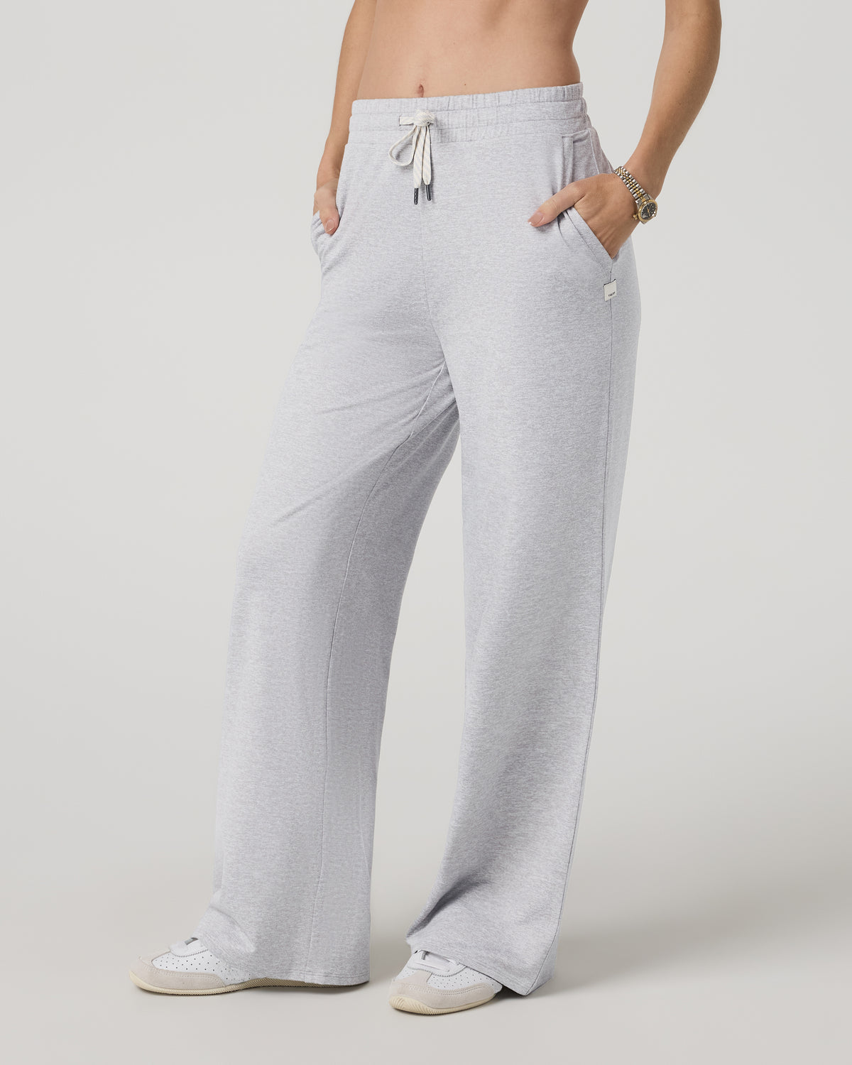 Halo Essential Wideleg Pant Women's Pale Grey Pants