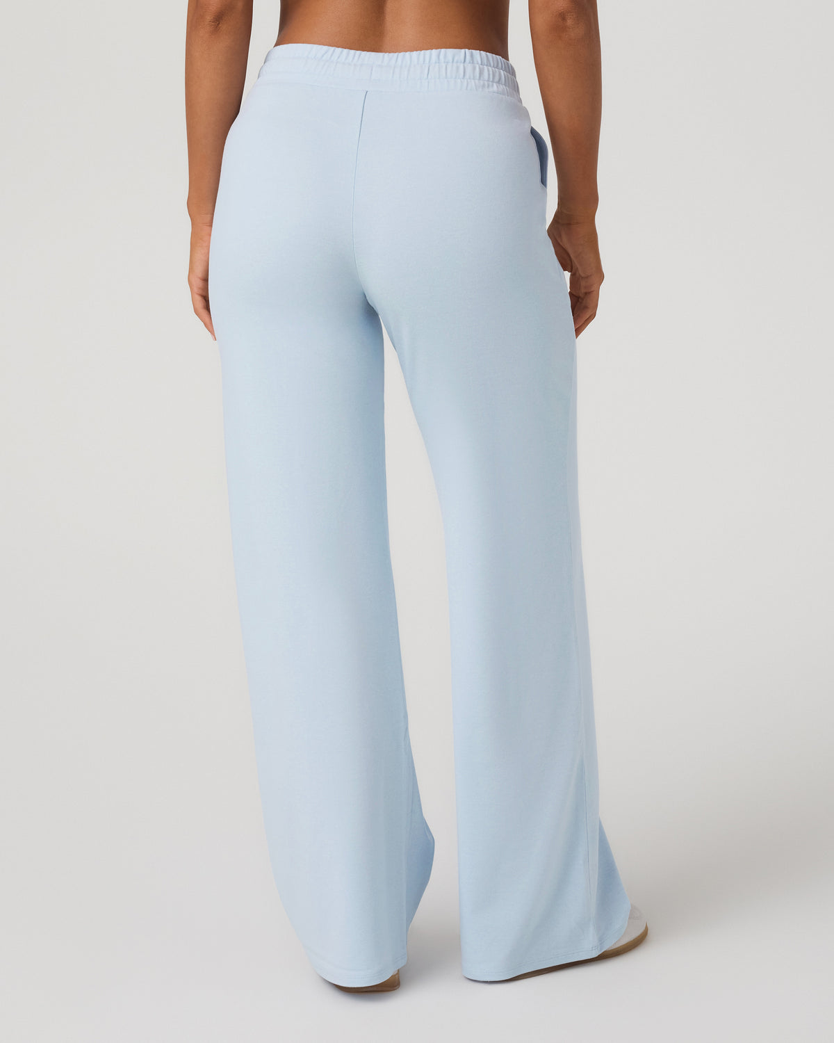 Halo Essential Wideleg Women's Soft Sky Heather Pants - Image 3