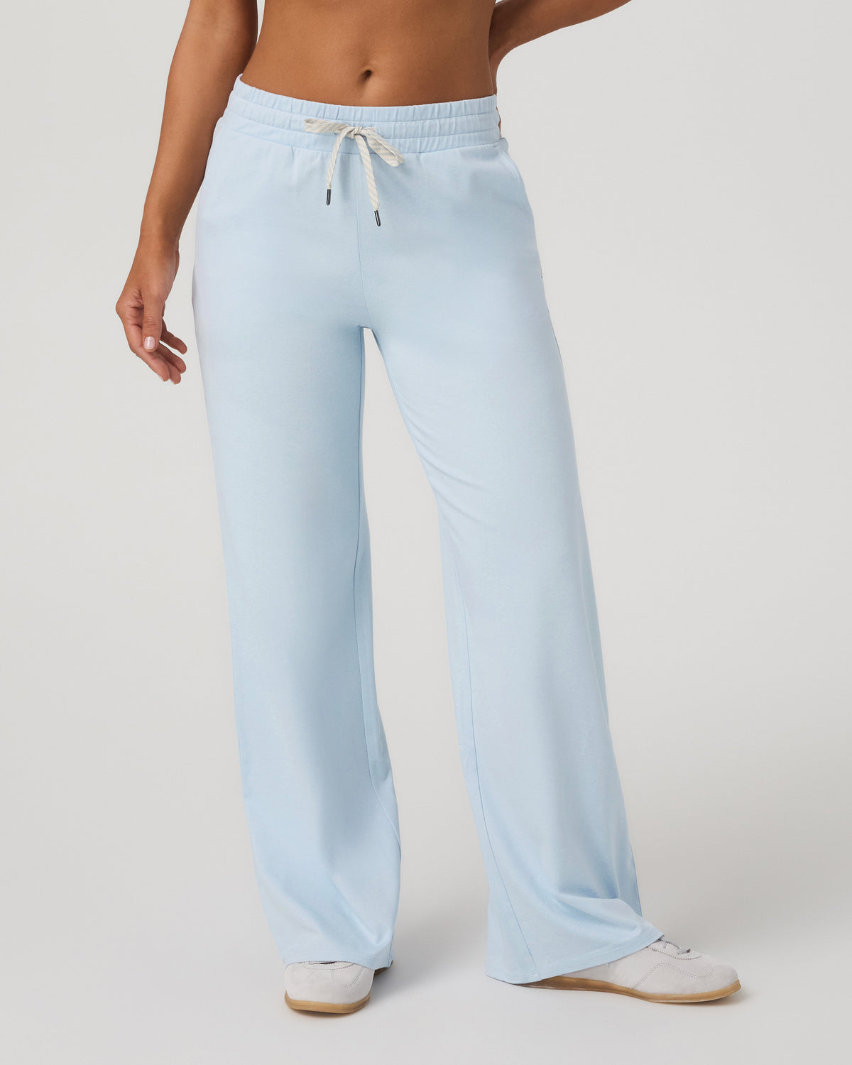 Halo Essential Wideleg Women's Soft Sky Heather Pants - Image 6